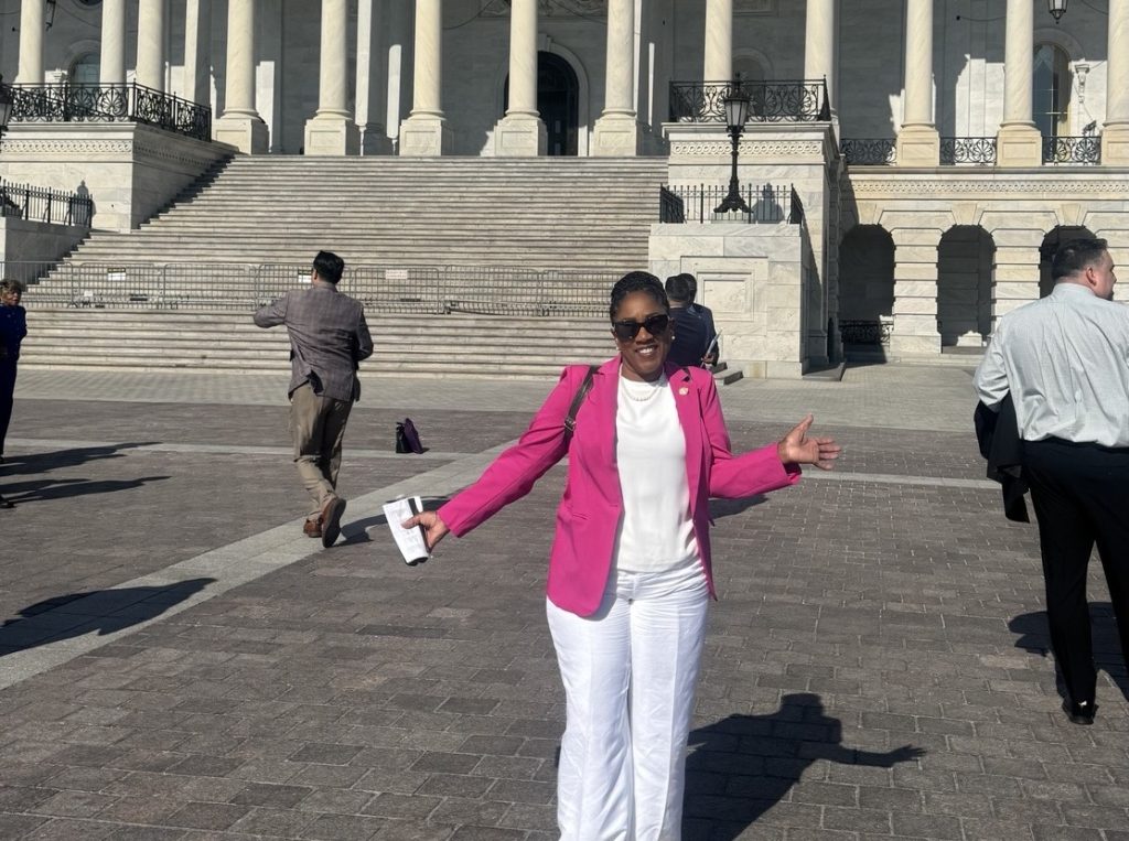Ronna Green outside the United States Capitol in Washington, D.C.