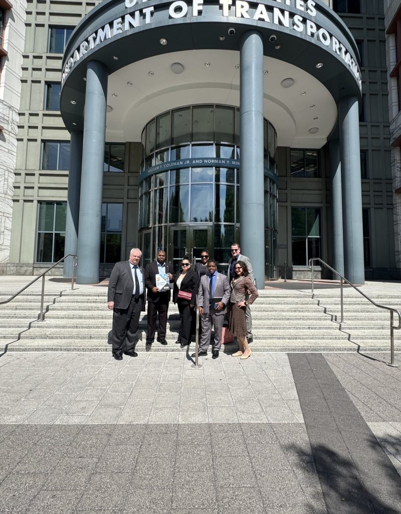 Ronna Green with a San Joaquin delegation outside the United States Department of Transportation in Washington, D.C.