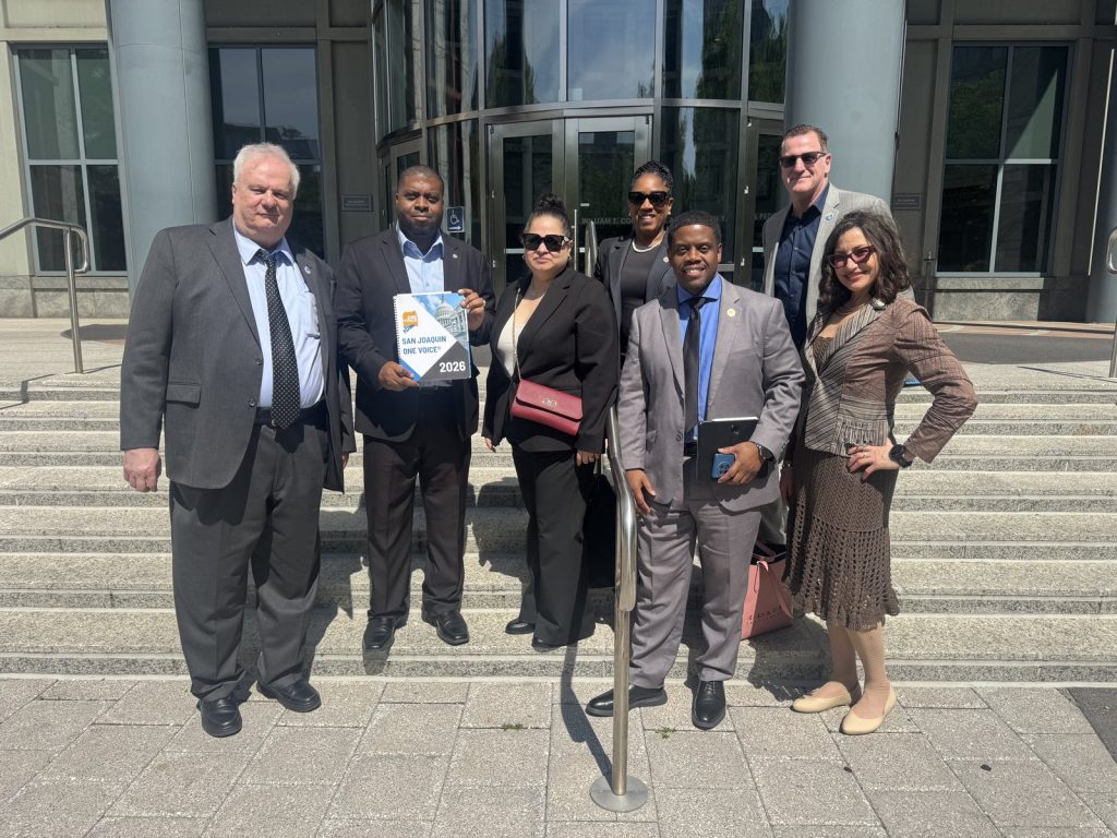 Ronna Green with the San Joaquin delegation on the steps of the United States Department of Transportation
