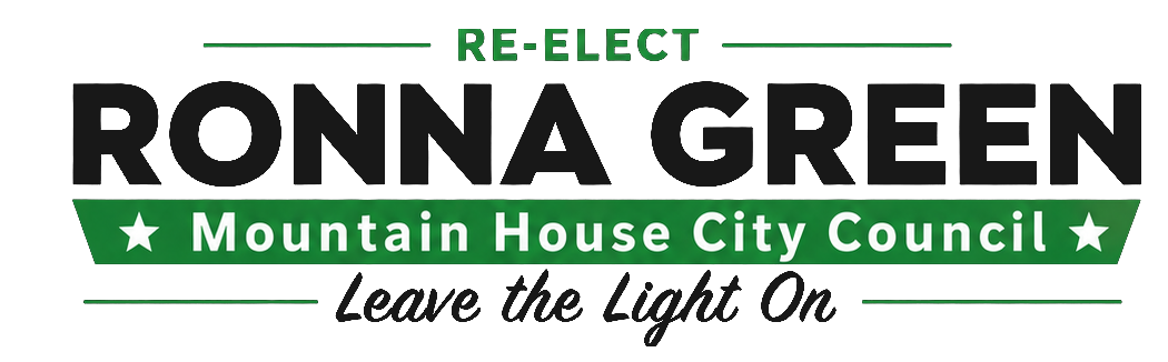 Re-elect Ronna Green — Mountain House City Council — Leave the Light On